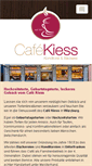 Mobile Screenshot of cafe-kiess.de
